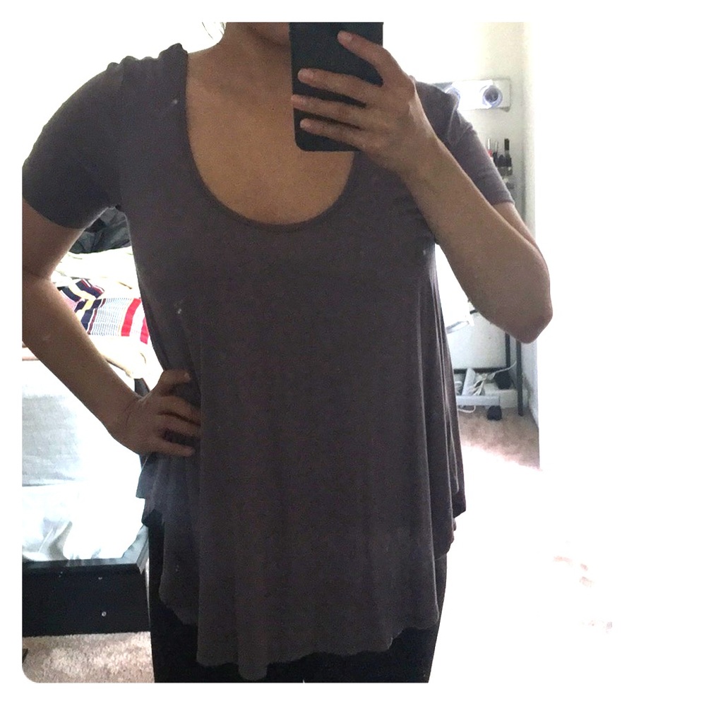 Purple short sleeve